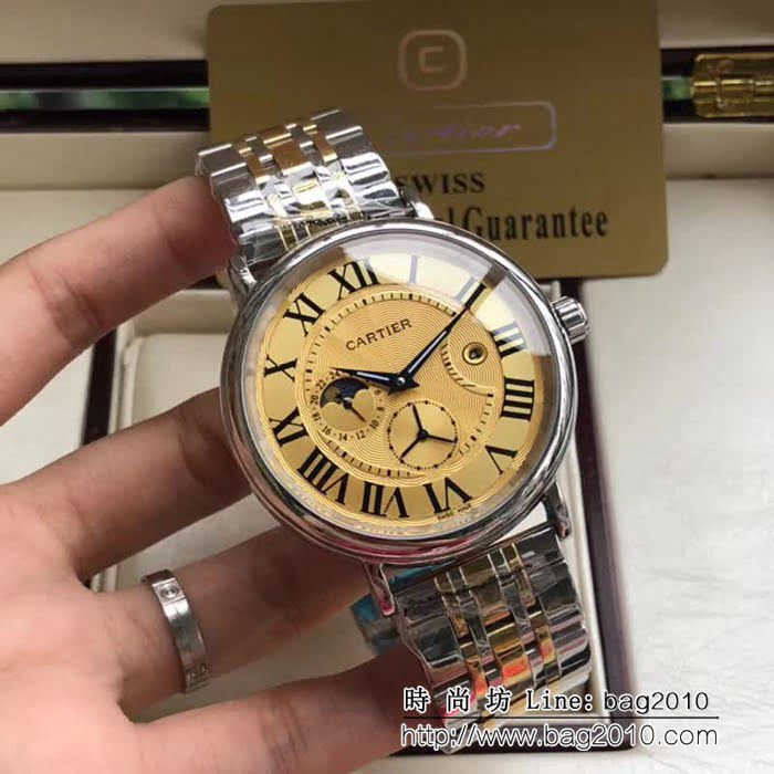 CARTIER卡地亞 時尚精品 深度防水高品質男士腕表 WSS3341